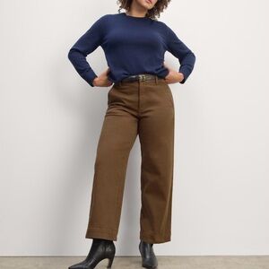 Everlane Utility Wide-Leg Pant in Cocoa - High Rise Size 2